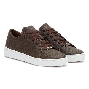 Michael Kors Keaton Logo Womens Brown Sneakers